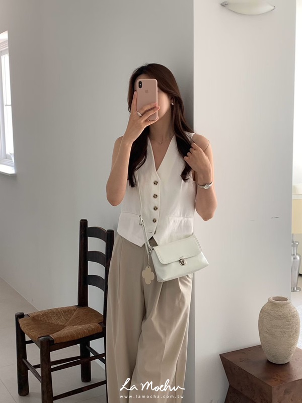 小公事牛皮斜背包